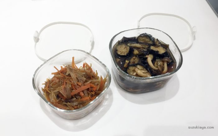 iwakiの耐熱ガラス保存容器、パック＆レンジは作り置きや常備菜に便利
